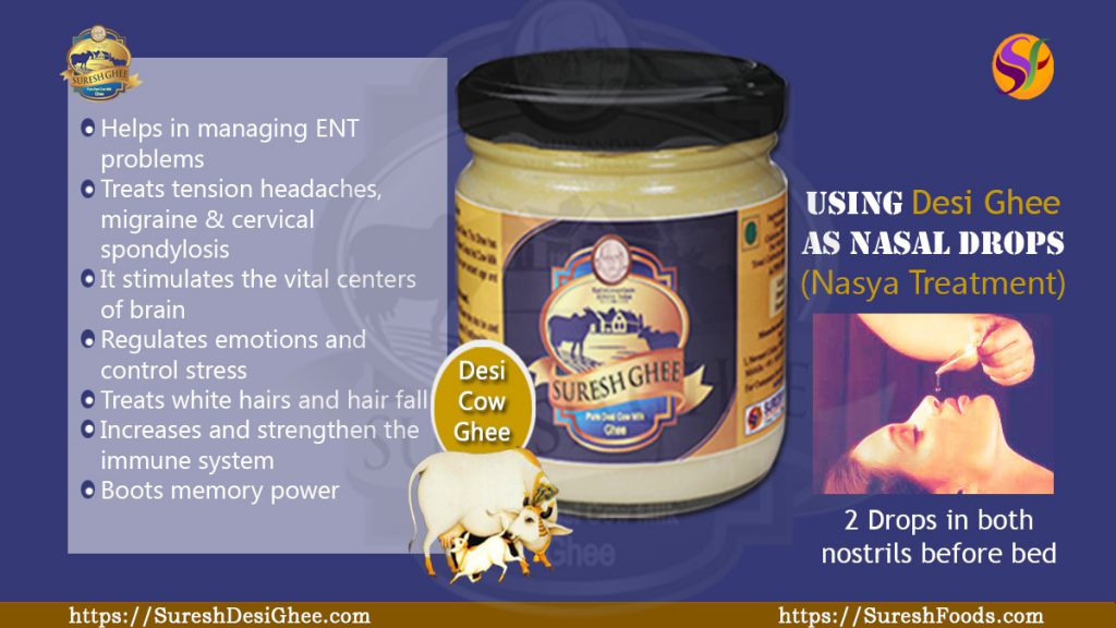 Benefits of Using Desi Ghee As Nasal Drops (Nasya Treatment)